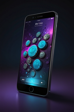 Smartphone com app de casino
